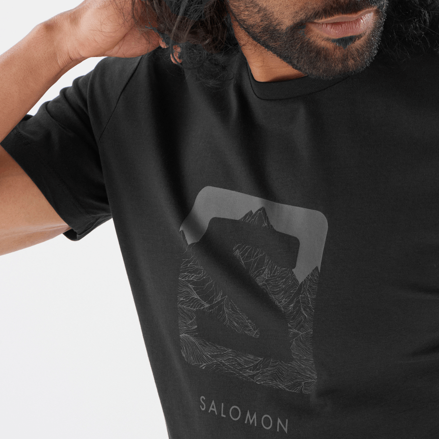 Men's Short Sleeve T-Shirt Outlife Logo Black