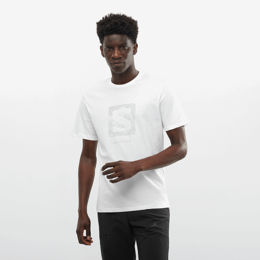 Men's Short Sleeve T-Shirt Outlife Logo White