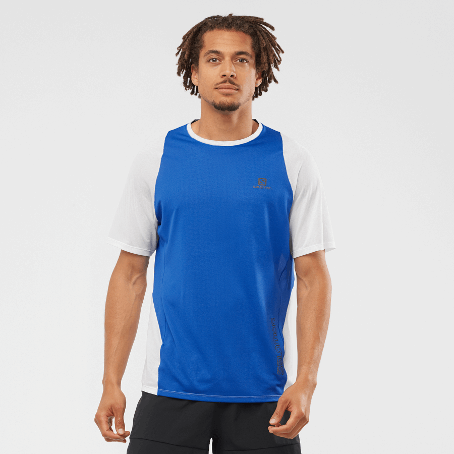 Men's Short Sleeve T-Shirt Sense Aero Nautical Blue-White