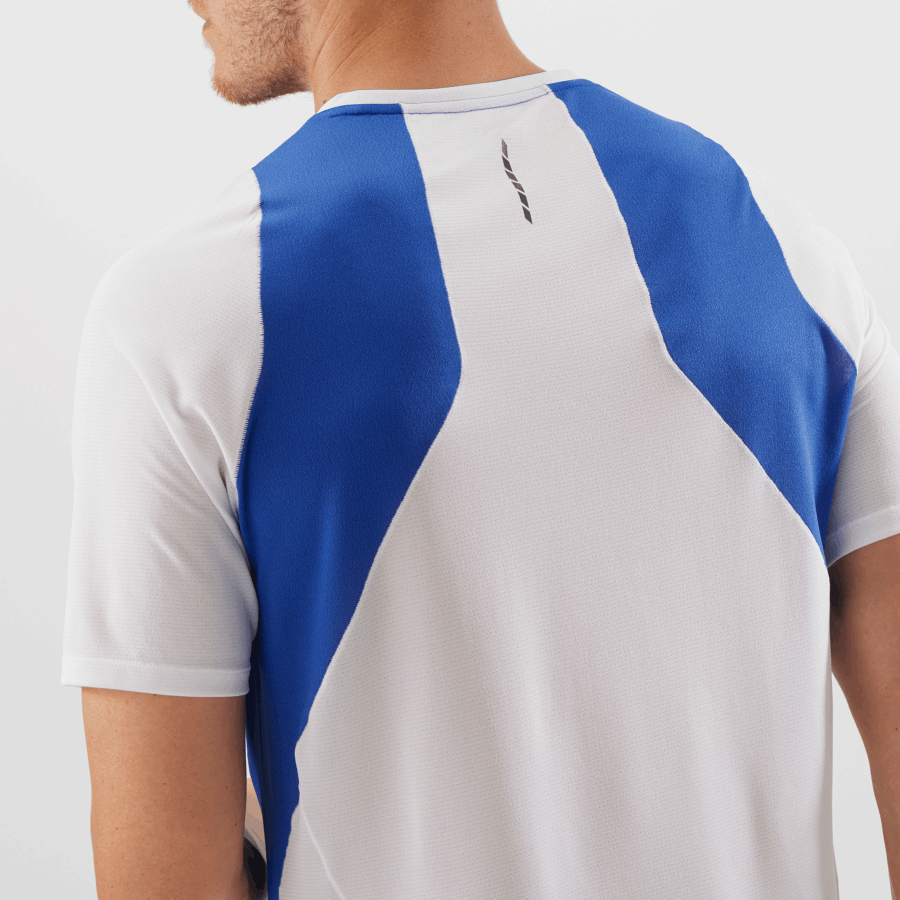 Men's Short Sleeve T-Shirt Sense Aero Nautical Blue-White