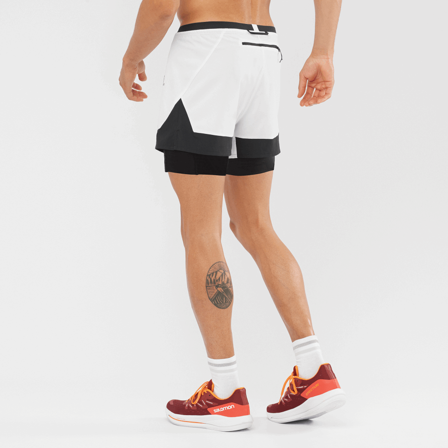 Men's Shorts Cross 2In1 Black-White