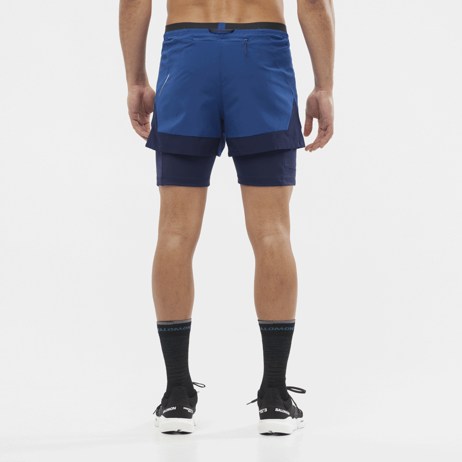 Men's Shorts Cross 2In1 Navy Peony-Night Sky