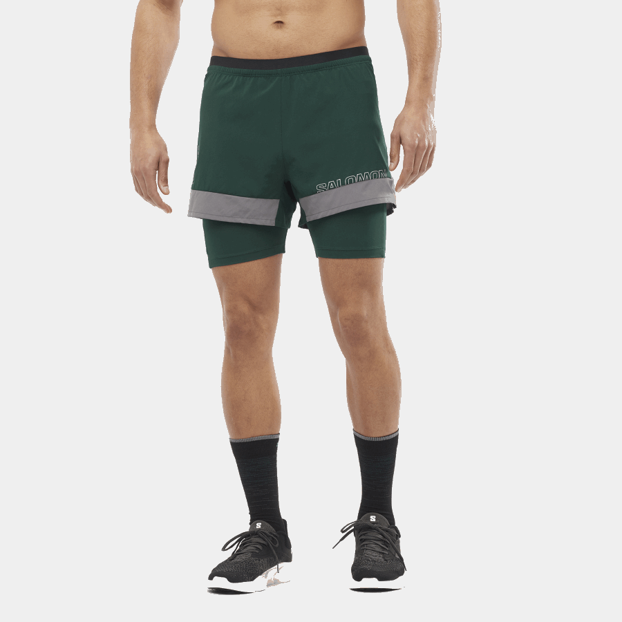 Men's Shorts Cross 2In1 Ponderosa Pine-Quiet Shade