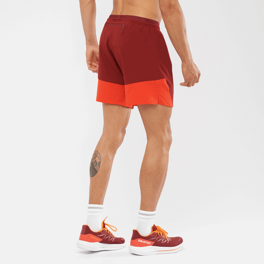 Men's Shorts Cross 7'' No Liner Cabernet-Fiery Red