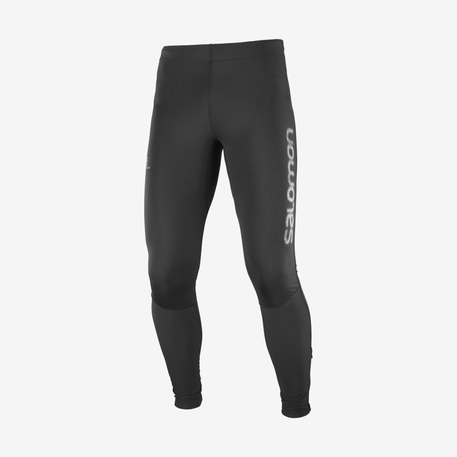 Men's Tights Agile Long Black-Nocturne