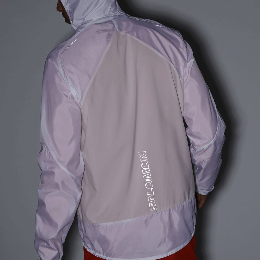 Men's Wind Jacket Hoodie Bonatti Cross Wind White