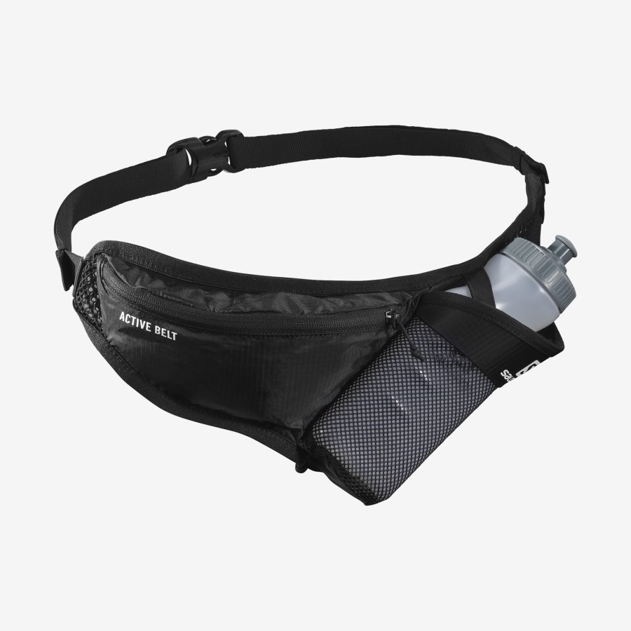 Unisex Belt With 3D Bottle Included Active Black