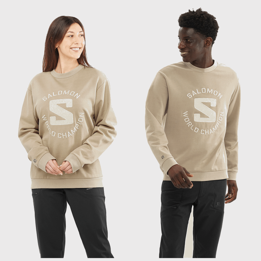 Unisex Crewneck Pullover Outlife Logo Summer Roasted Cashew