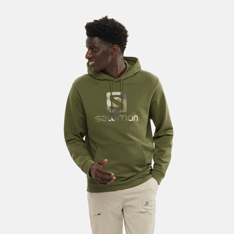 Unisex Hooded Pullover Outlife Logo Summer Olive Night