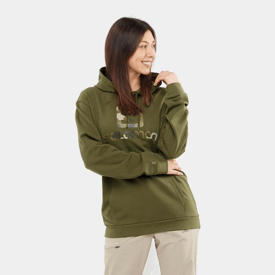 Unisex Hooded Pullover Outlife Logo Summer Olive Night