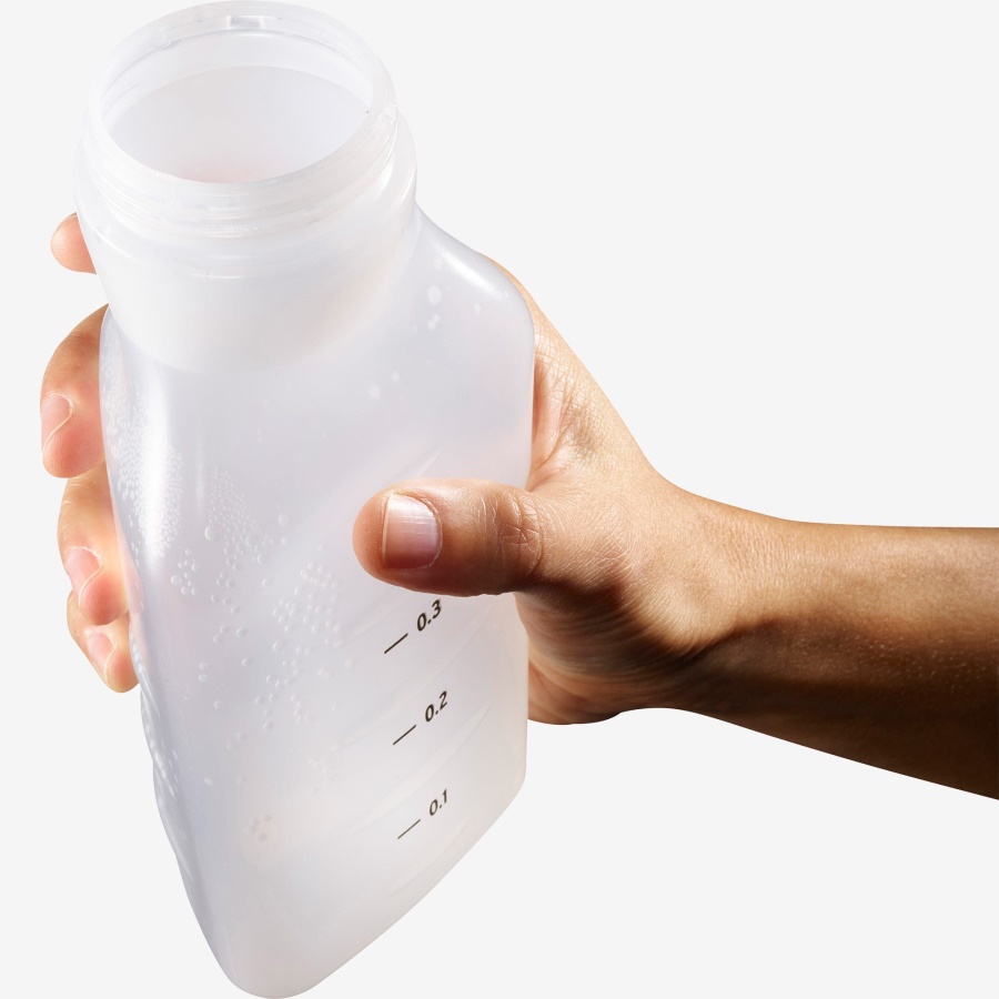 Unisex Hydration Accessories 3D Bottle 600Ml White Translucent