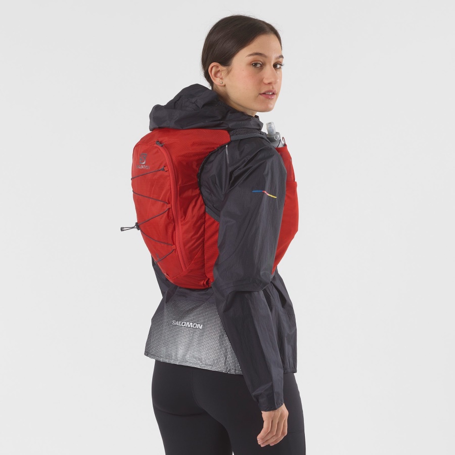 Unisex Running Vest With Flasks Included Active Skin 8 Fiery Red-Ebony