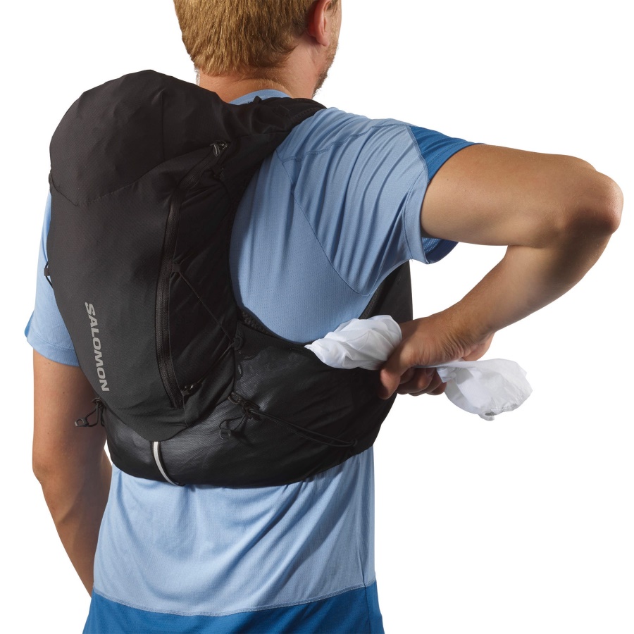 Unisex Running Vest With Flasks Included Adv Skin 12 Black