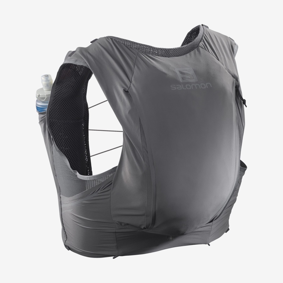 Unisex Running Vest With Flasks Included Sense Pro 10 Quiet Shade-Ebony
