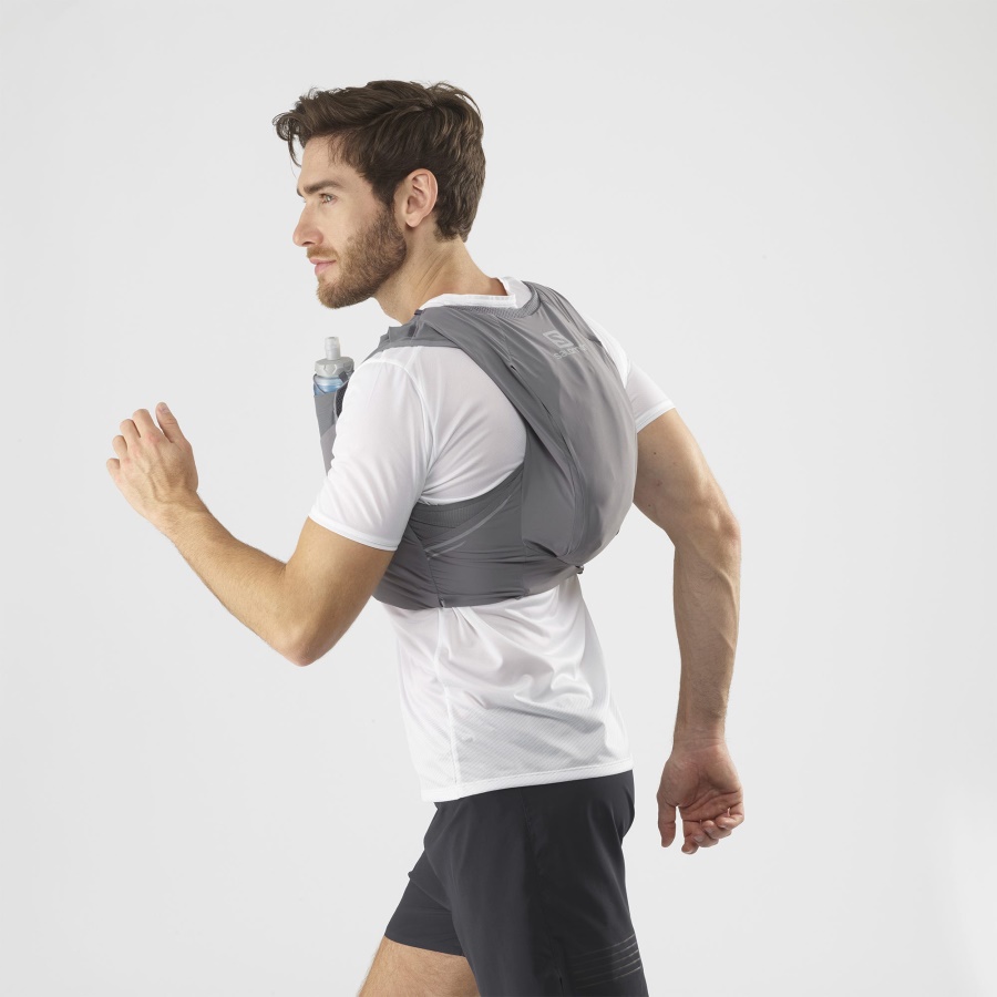 Unisex Running Vest With Flasks Included Sense Pro 10 Quiet Shade-Ebony