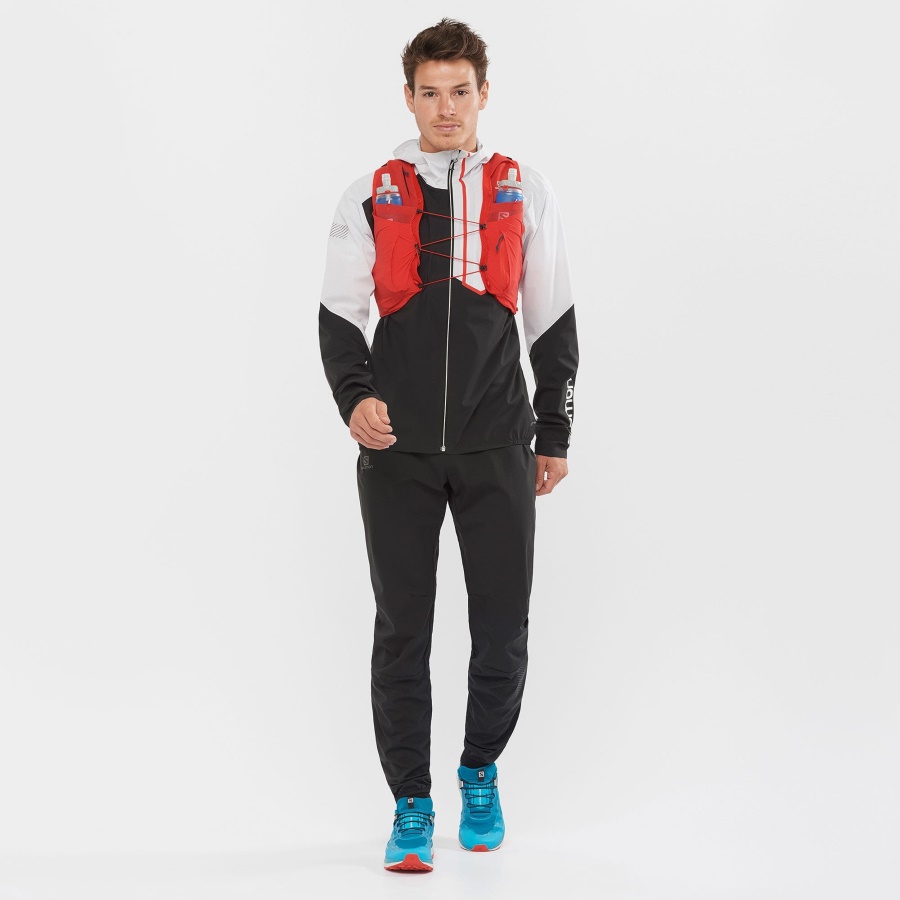 Unisex Running Vest With Flasks Included Sense Pro 5 Goji Berry-Black