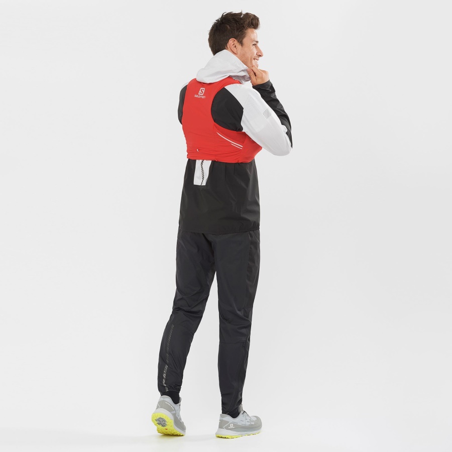 Unisex Running Vest With Flasks Included Sense Pro 5 Goji Berry-Black