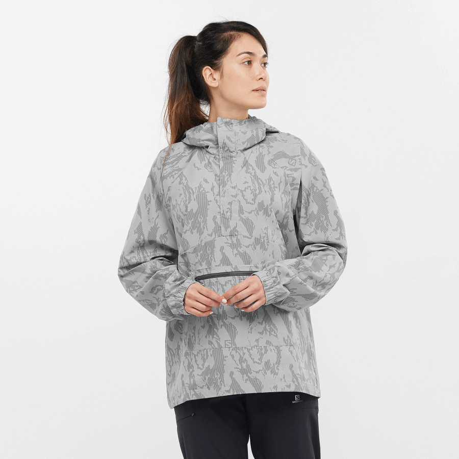 Unisex Shell Jacket Outlife Ripstop Half Zip Alloy-Ao