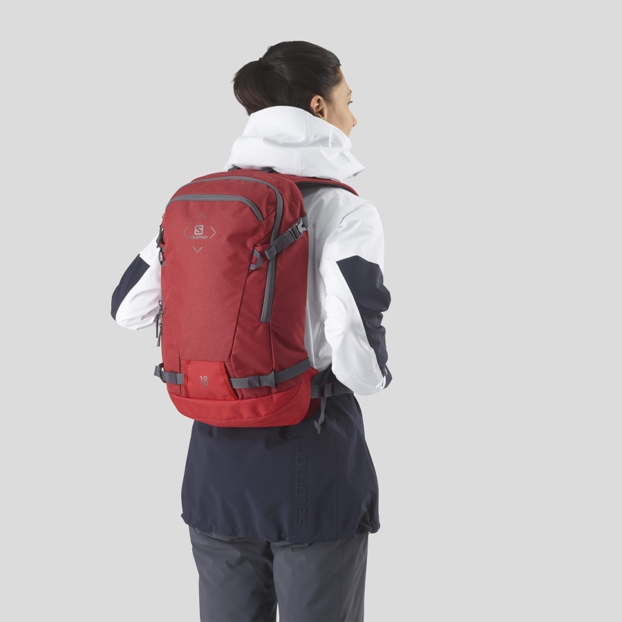 Unisex Ski Bag Side 18 Goji Berry