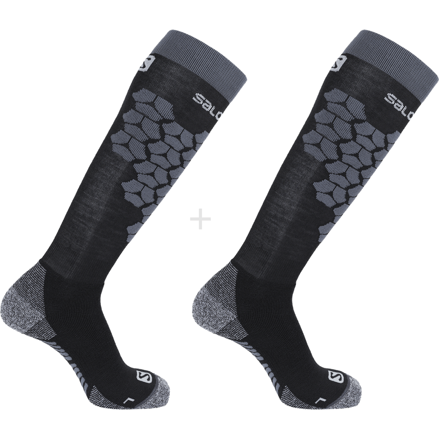 Unisex Socks S/Access 2-Pack Black-Ebony