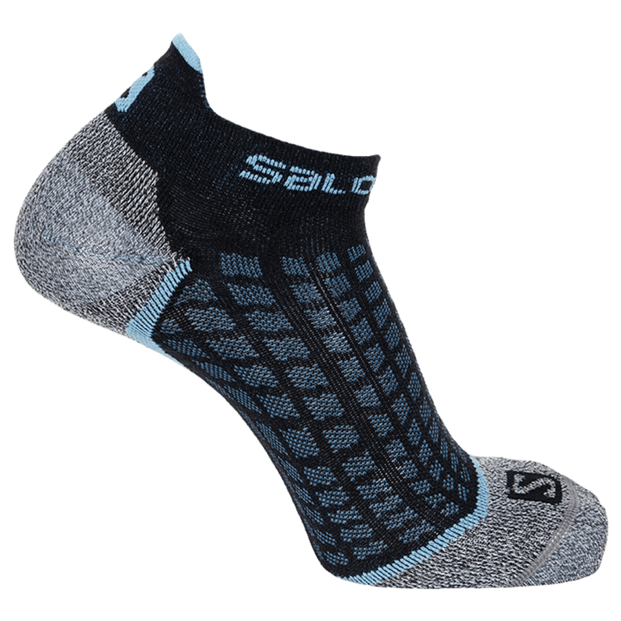 Unisex Socks Ultra Low Black-Blue Stone