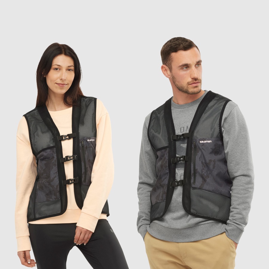 Unisex Vest Outlife Reversible Utility U White-Black