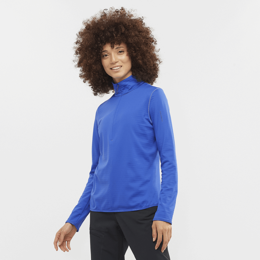 Women's Half Zip Midlayer Jacket Essential Lightwarm Nautical Blue