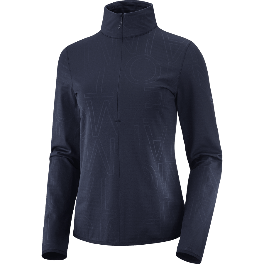Women's Half Zip Midlayer Jacket Essential Lightwarm Night Sky-He