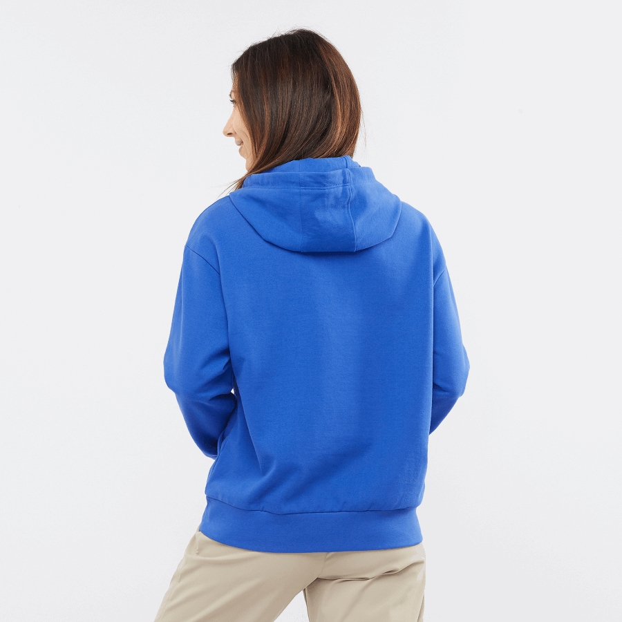 Women's Hooded Pullover Outlife Logo Summer Nautical Blue