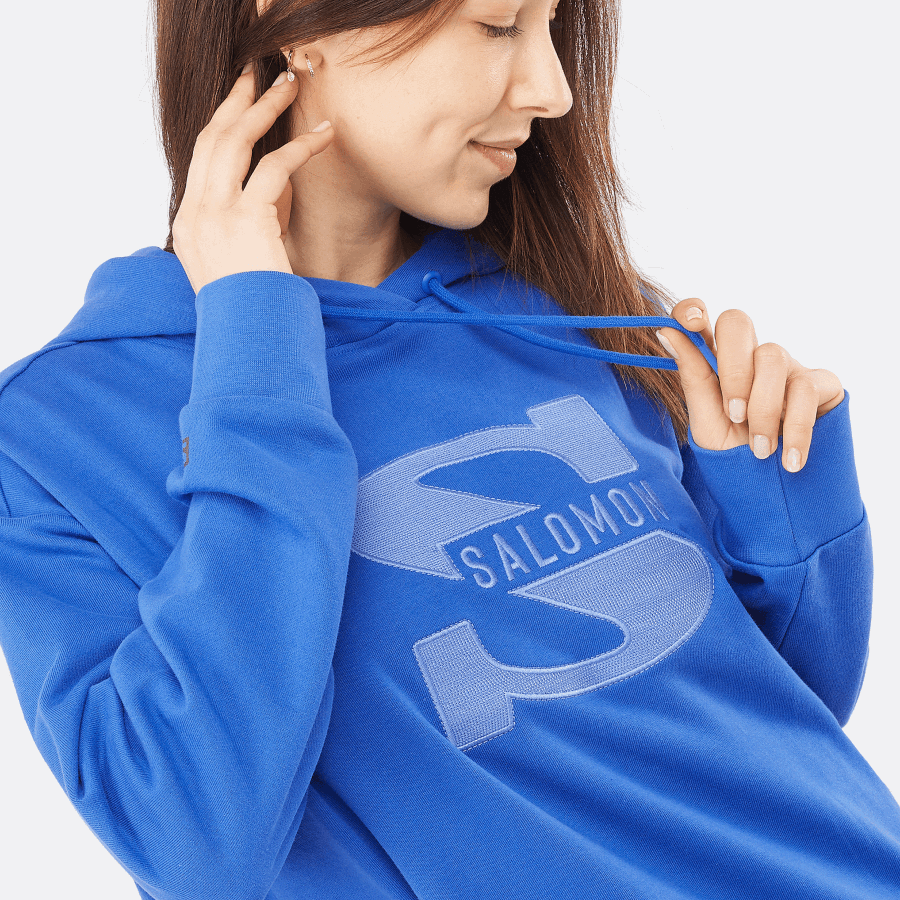 Women's Hooded Pullover Outlife Logo Summer Nautical Blue