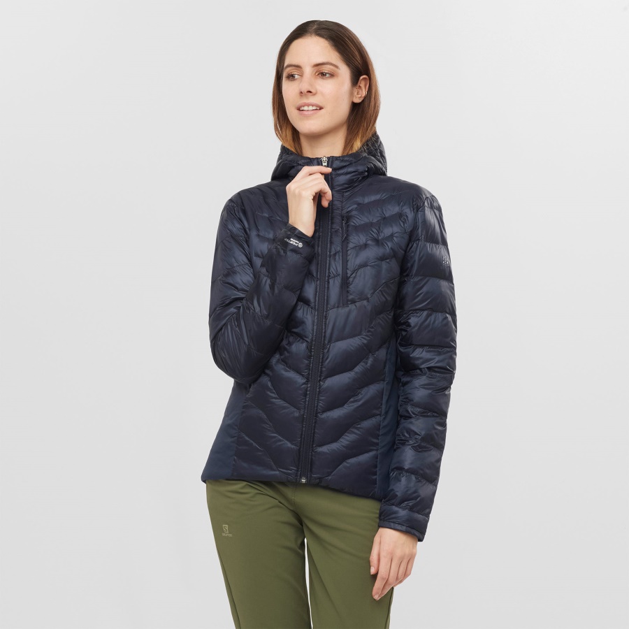 Women's Insulated Jacket Hoodie Outpeak Primaloft Night Sky