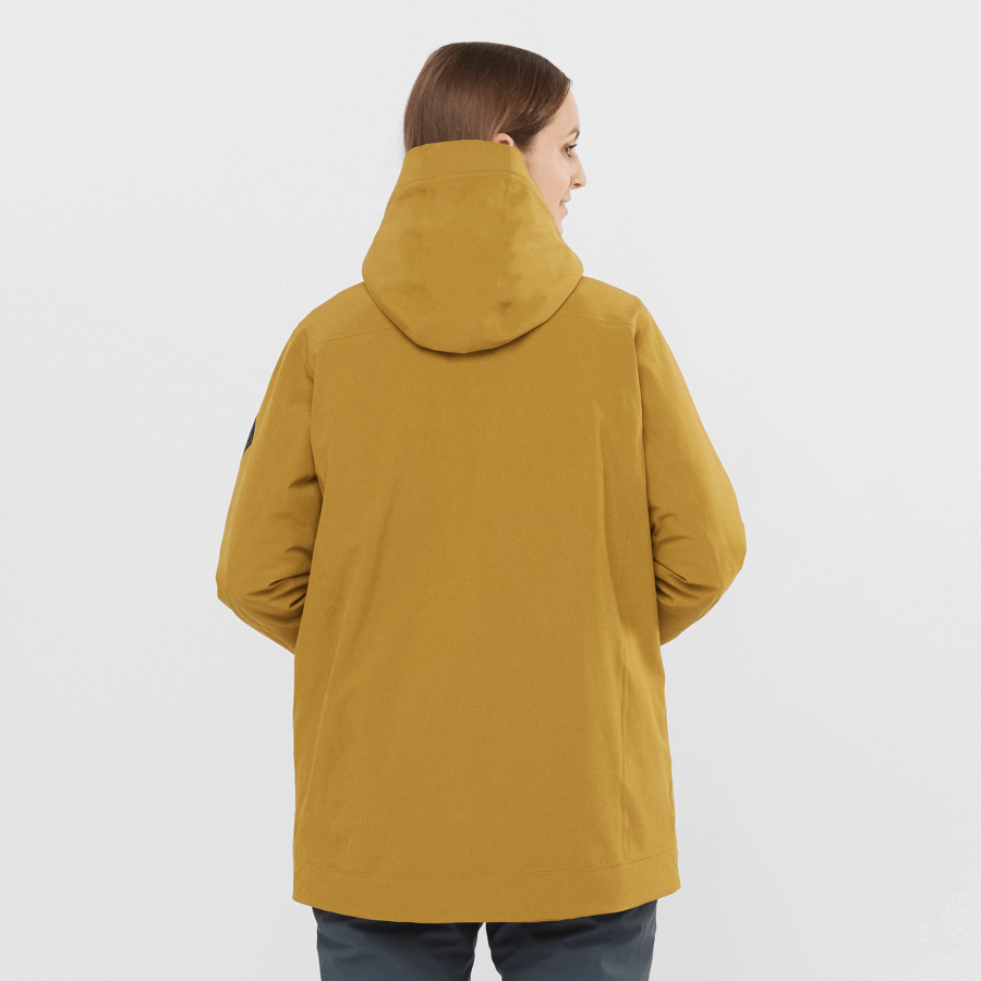 Women's Insulated Jacket Hoodie Stance Cargo Cumin