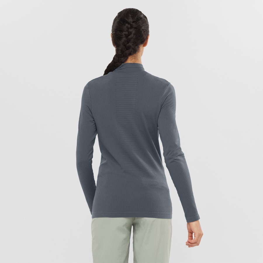 Women's Long Sleeve Baselayer Essential Seamless Ebony