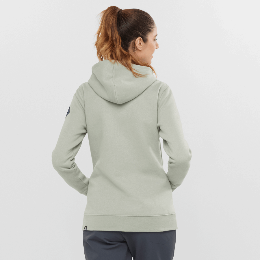 Women's Midlayer Jacket Hoodie Essential Warm Salomon Iron-Heather