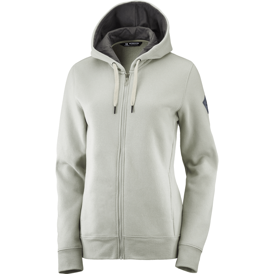 Women's Midlayer Jacket Hoodie Essential Warm Salomon Iron-Heather