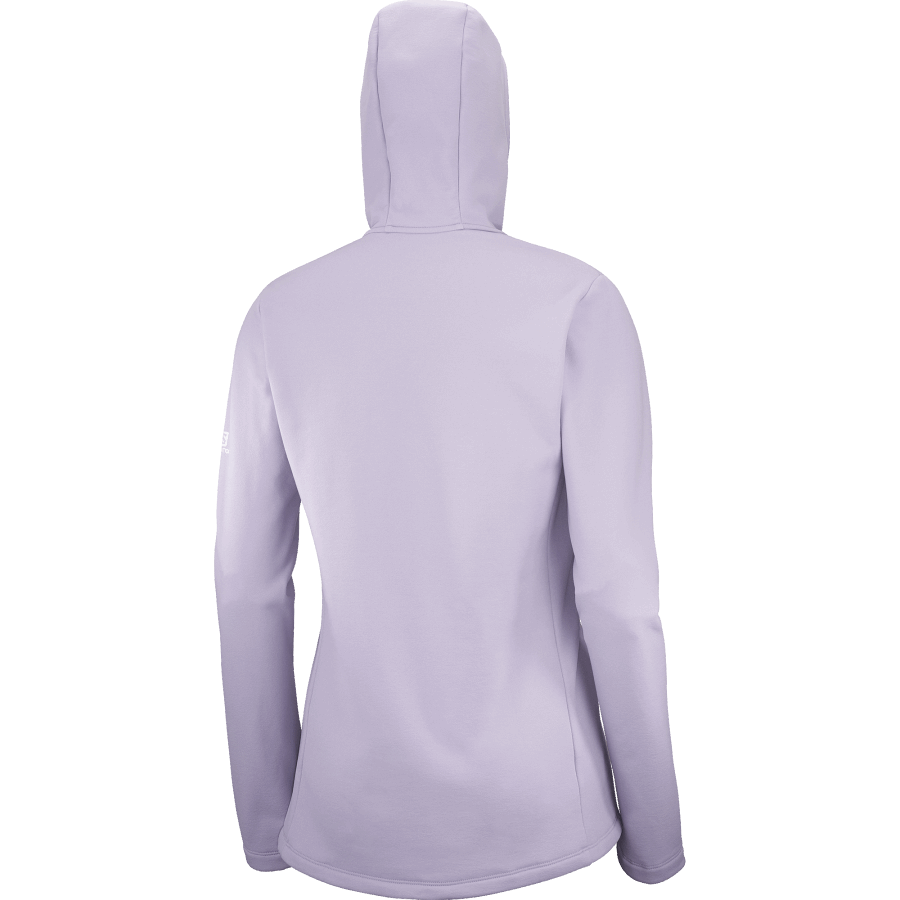Women's Midlayer Jacket Hoodie Essential Xwarm Lavender Gray