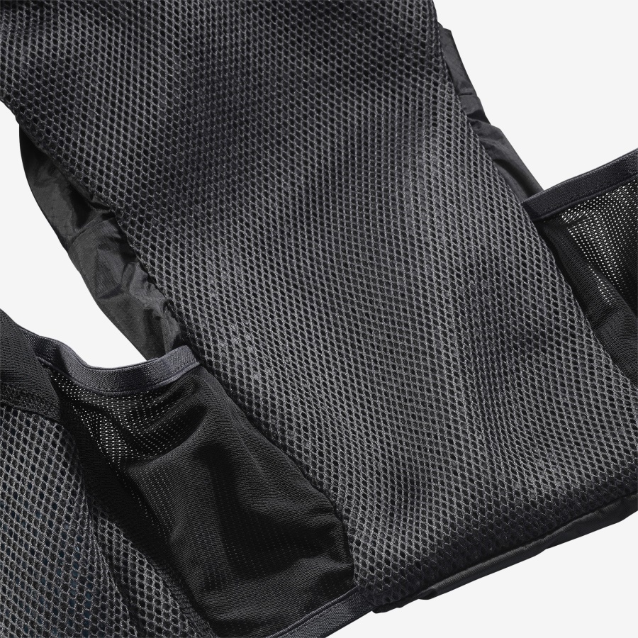 Women's Running Vest With Flasks Included Active Skin 8 Black-Ebony