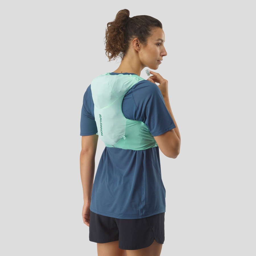 Women's Running Vest With Flasks Included Adv Skin 5 Beach Blue
