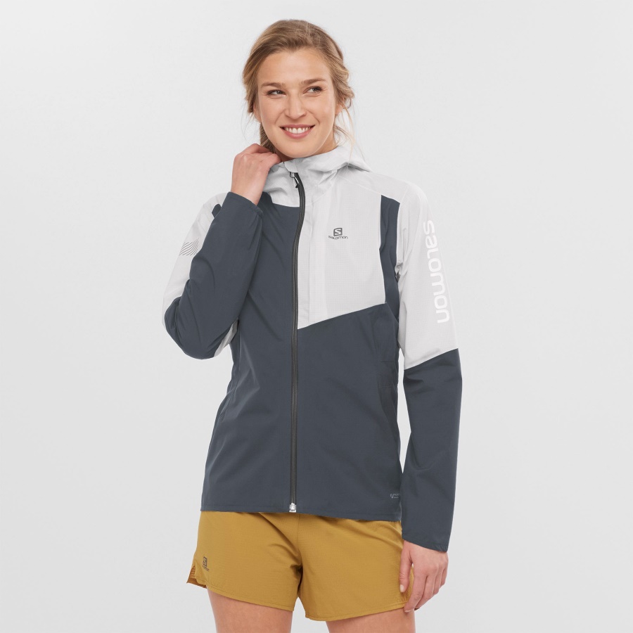 Women's Shell Jacket Bonatti Trail Ebony-White