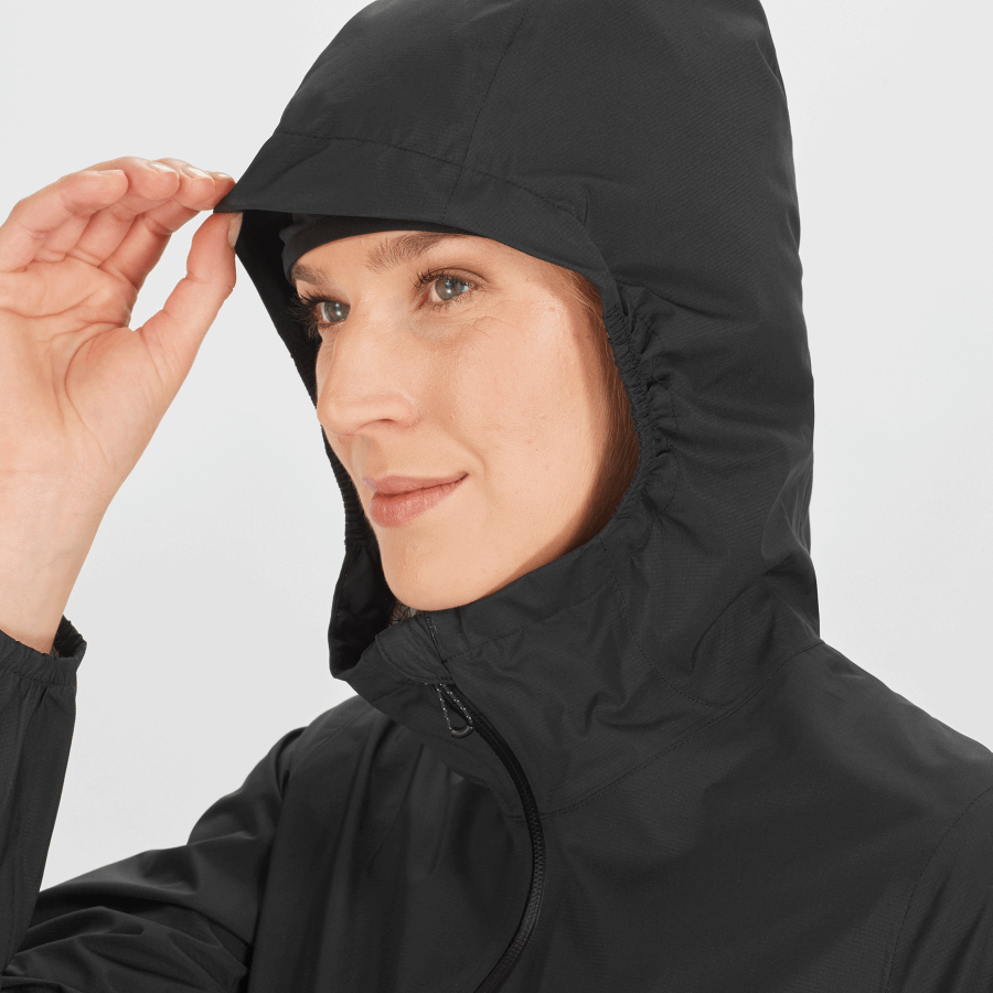 Women's Shell Jacket Bonatti Waterproof Black-Nocturne