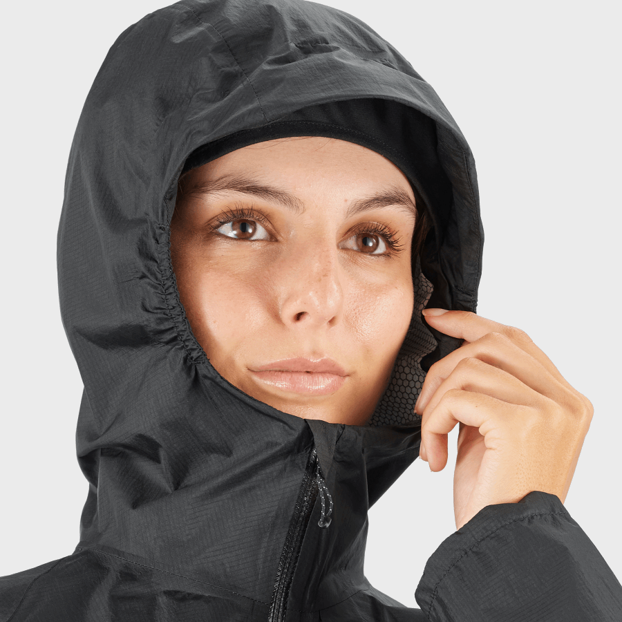 Women's Shell Jacket Bonatti Waterproof Black