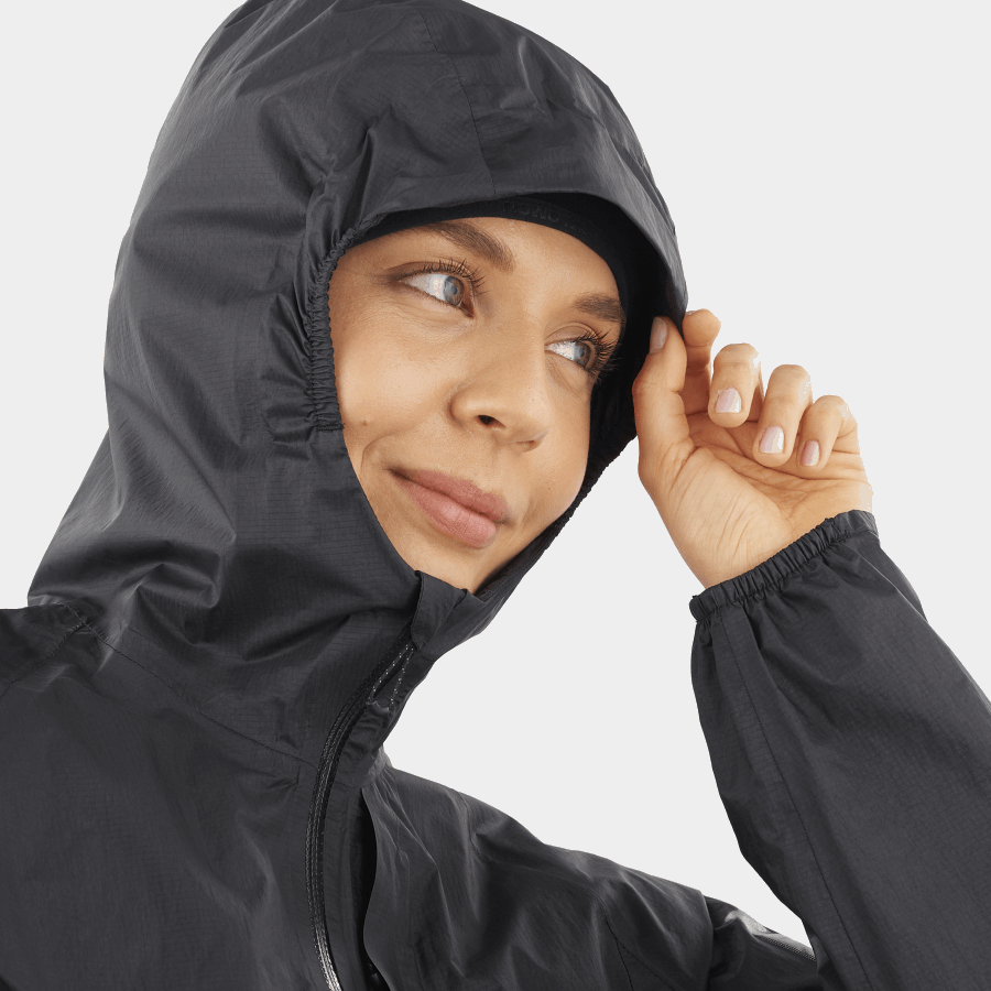 Women's Shell Jacket Bonatti Waterproof Deep Black-Capsule