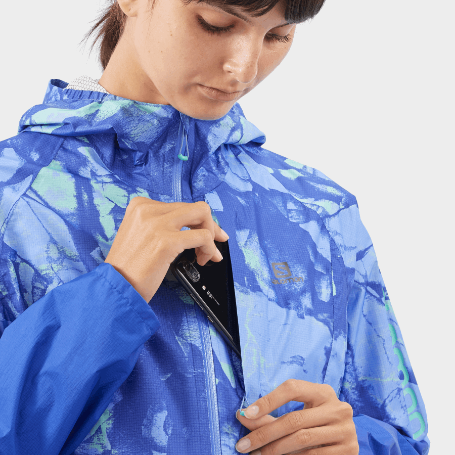 Women's Shell Jacket Bonatti Waterproof Provence-Ao-Nautical Blue