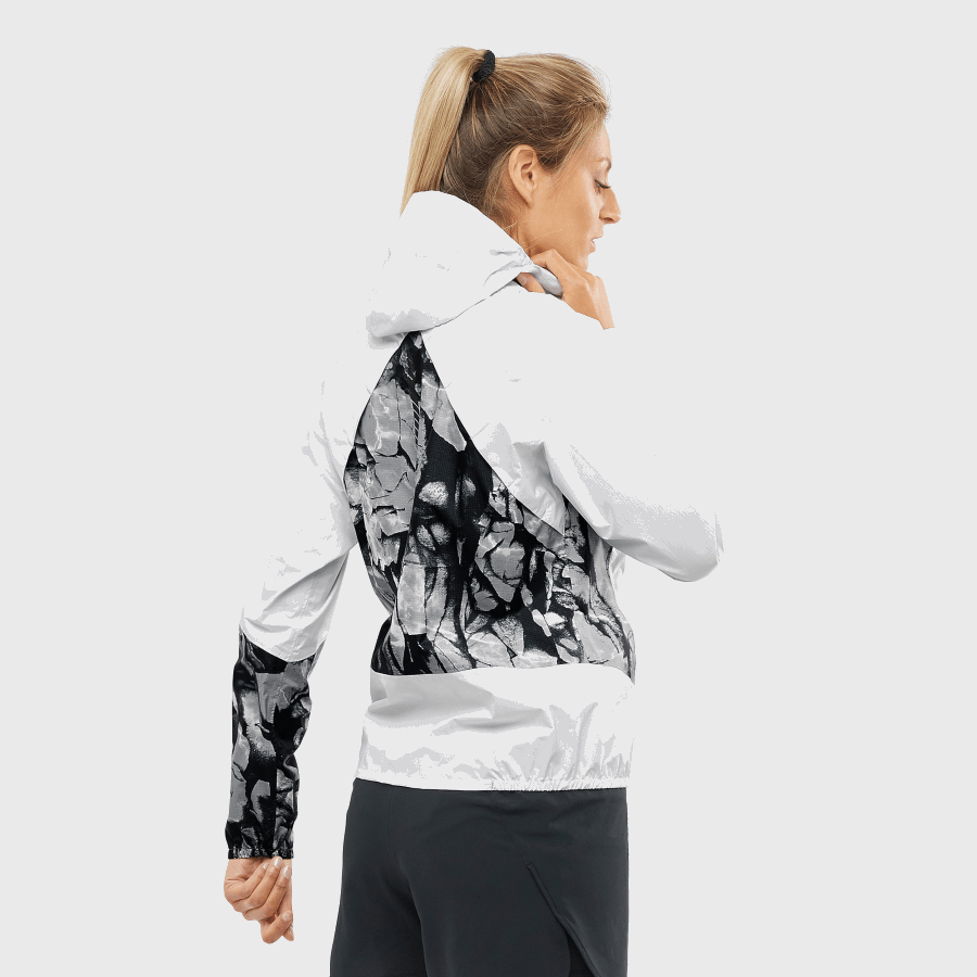 Women's Shell Jacket Bonatti Waterproof White-Alloy-Ao