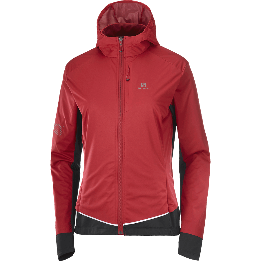 Women's Shell Jacket Light Shell Red Chili-Black