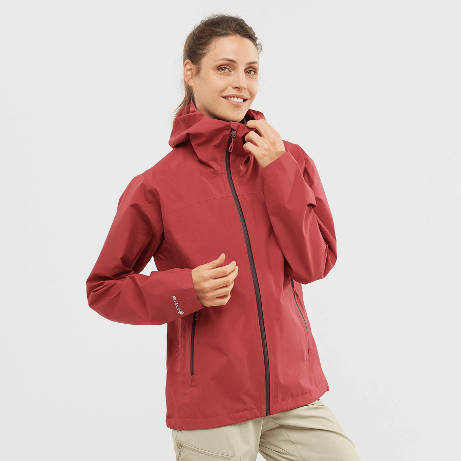 Women's Shell Jacket Outline Gore-Tex 2.5L Earth Red