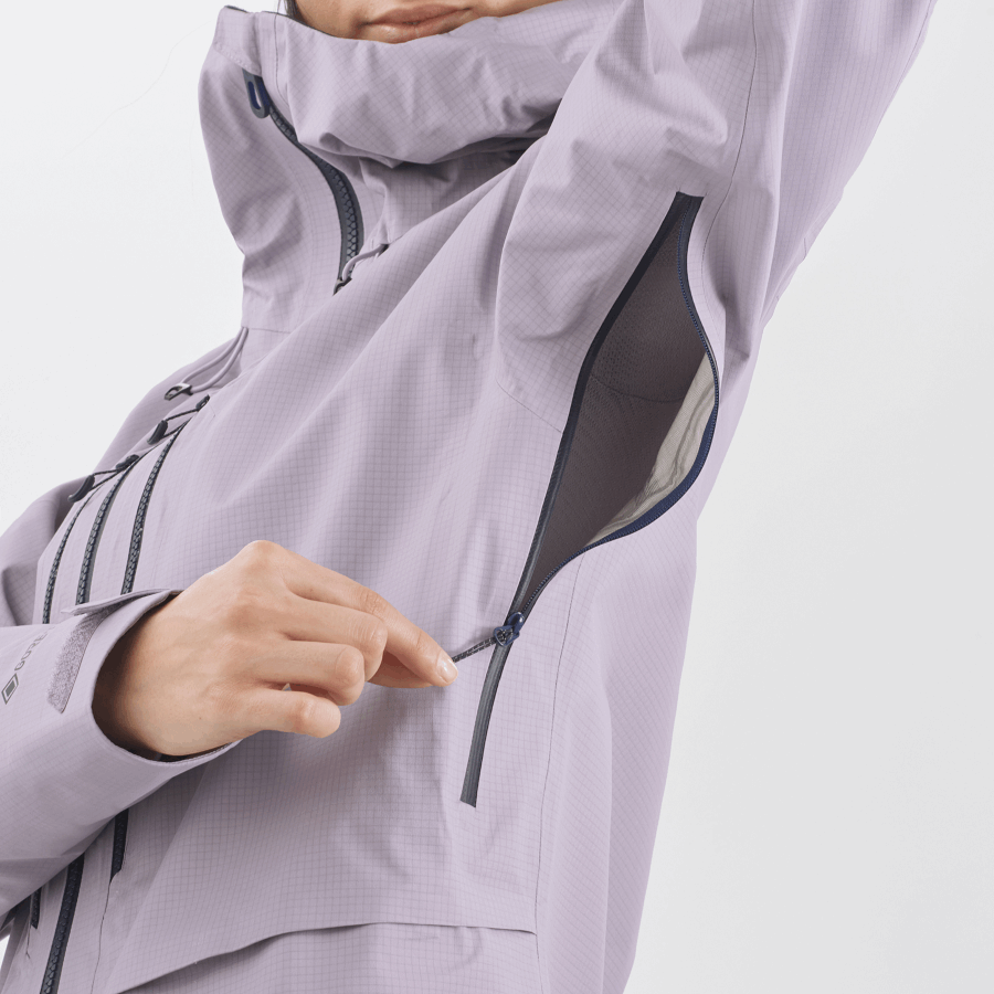 Women's Shell Jacket Outpeak Gore-Tex 3L Lavender Gray