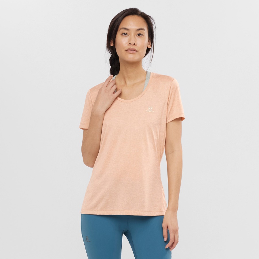 Women's Short Sleeve T-Shirt Agile Sirocco-Heather-Shell