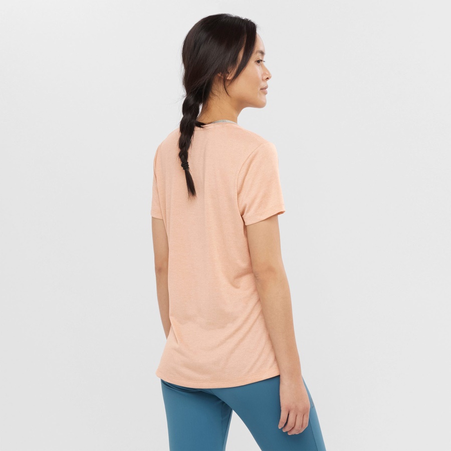 Women's Short Sleeve T-Shirt Agile Sirocco-Heather-Shell