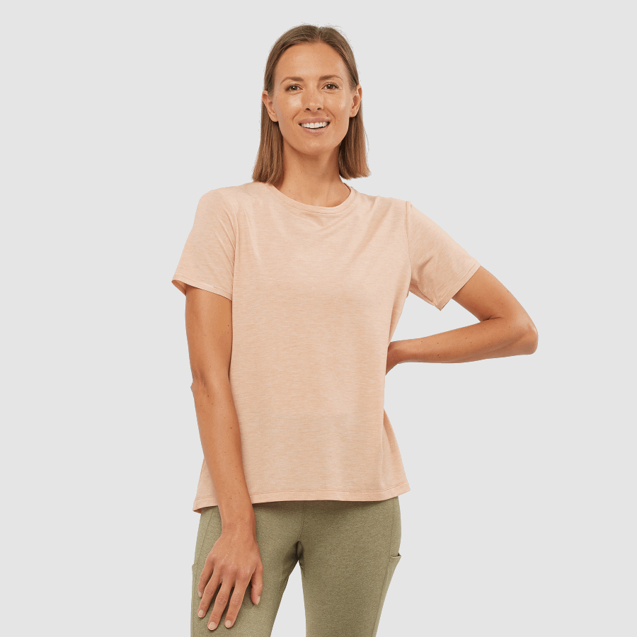 Women's Short Sleeve T-Shirt Essential Tencel Sirocco
